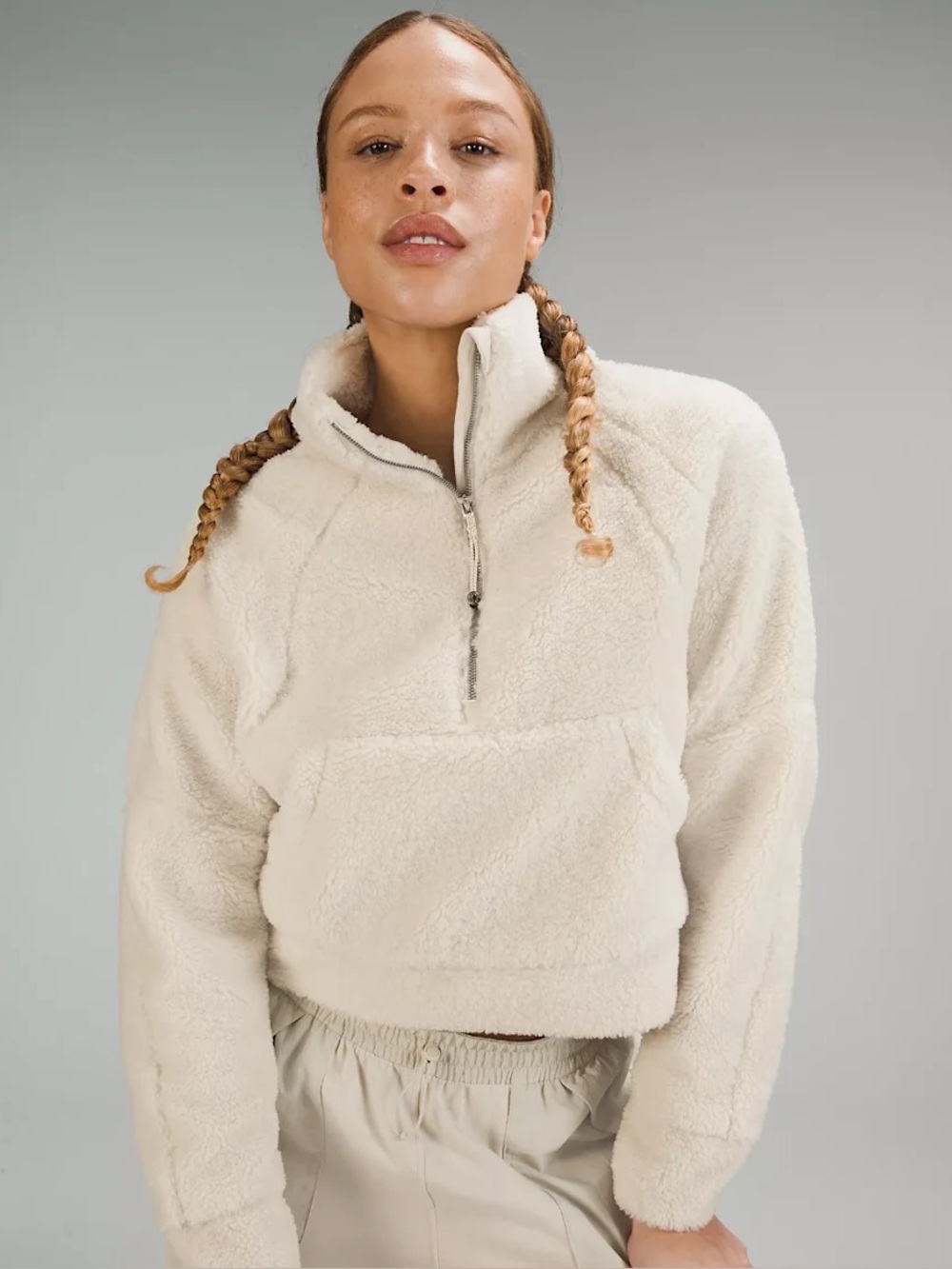 Lululemon Scuba Oversized Half-Zip Funnel Fleece Bone XS/S